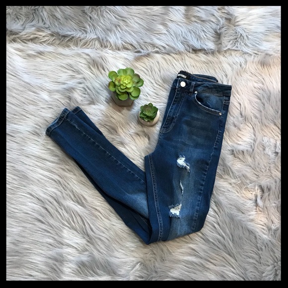 Missguided Denim - Missguided Distressed Skinny Jeans
